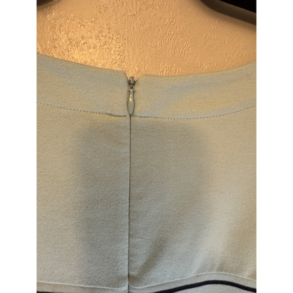 Talbots Plus Size Navy/mint Scoop Neck Striped Blouse Size 2X - Picture 5 of 5